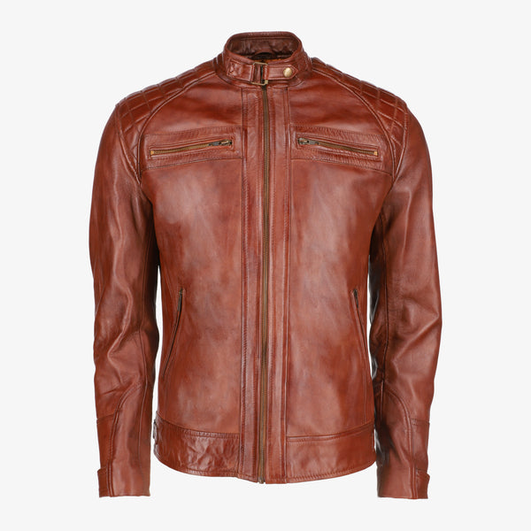 Men’s Classic Brown Leather Jacket