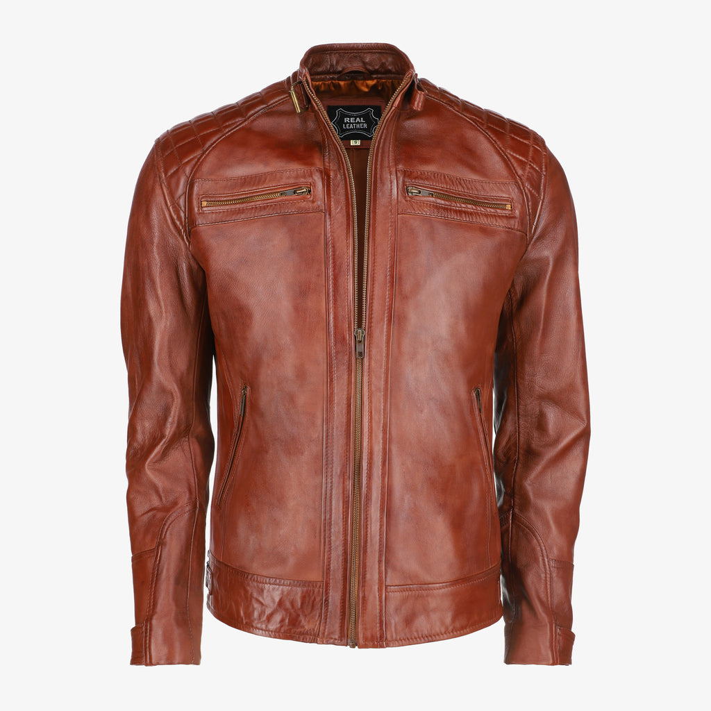 Men’s Classic Brown Leather Jacket