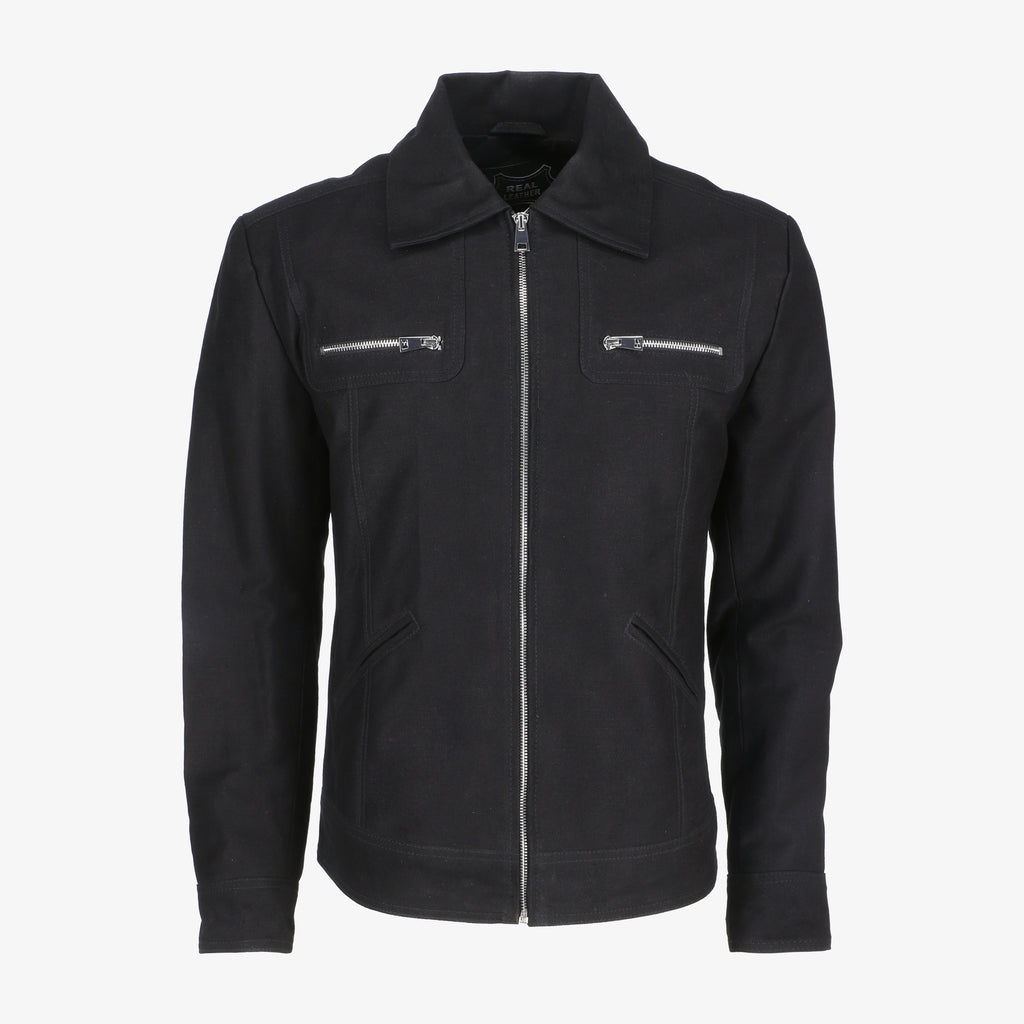Men’s Black Trucker Denim Jacket