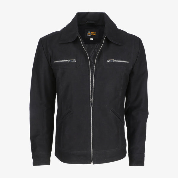 Men’s Black Trucker Denim Jacket