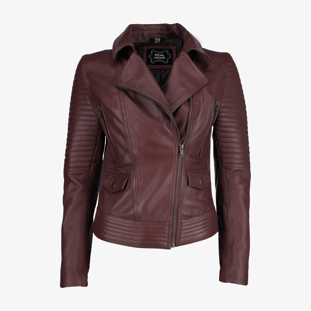 Women’s Black Asymmetrical Leather Jacket