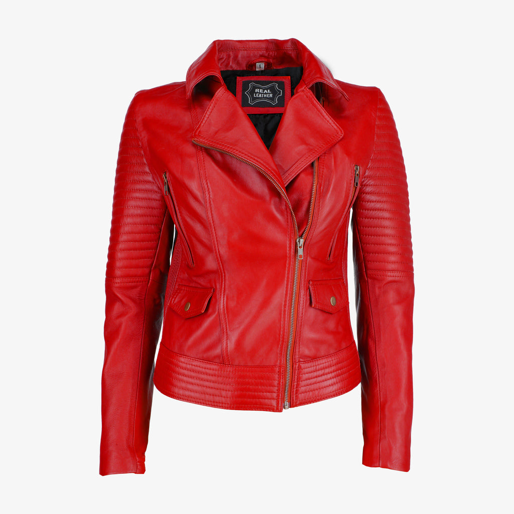 Women’s Black Asymmetrical Leather Jacket