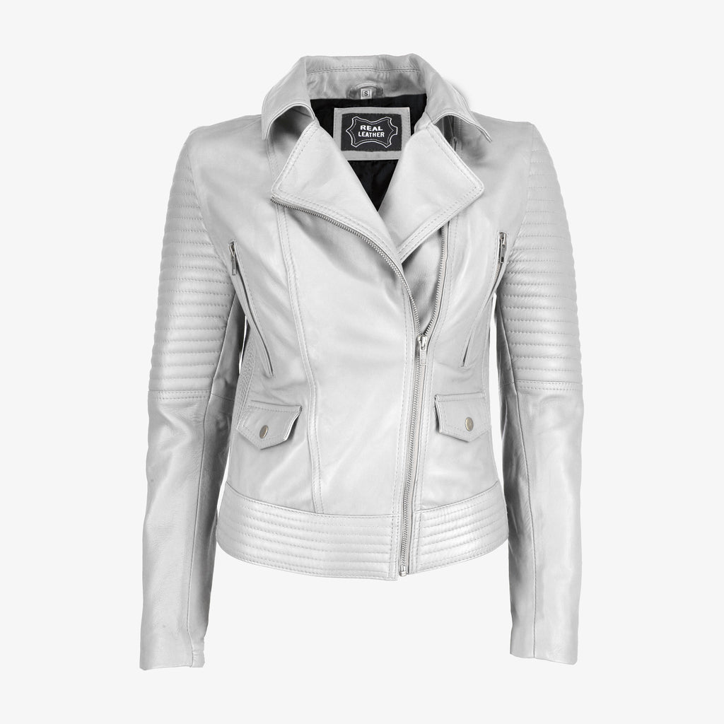 Women’s Black Asymmetrical Leather Jacket