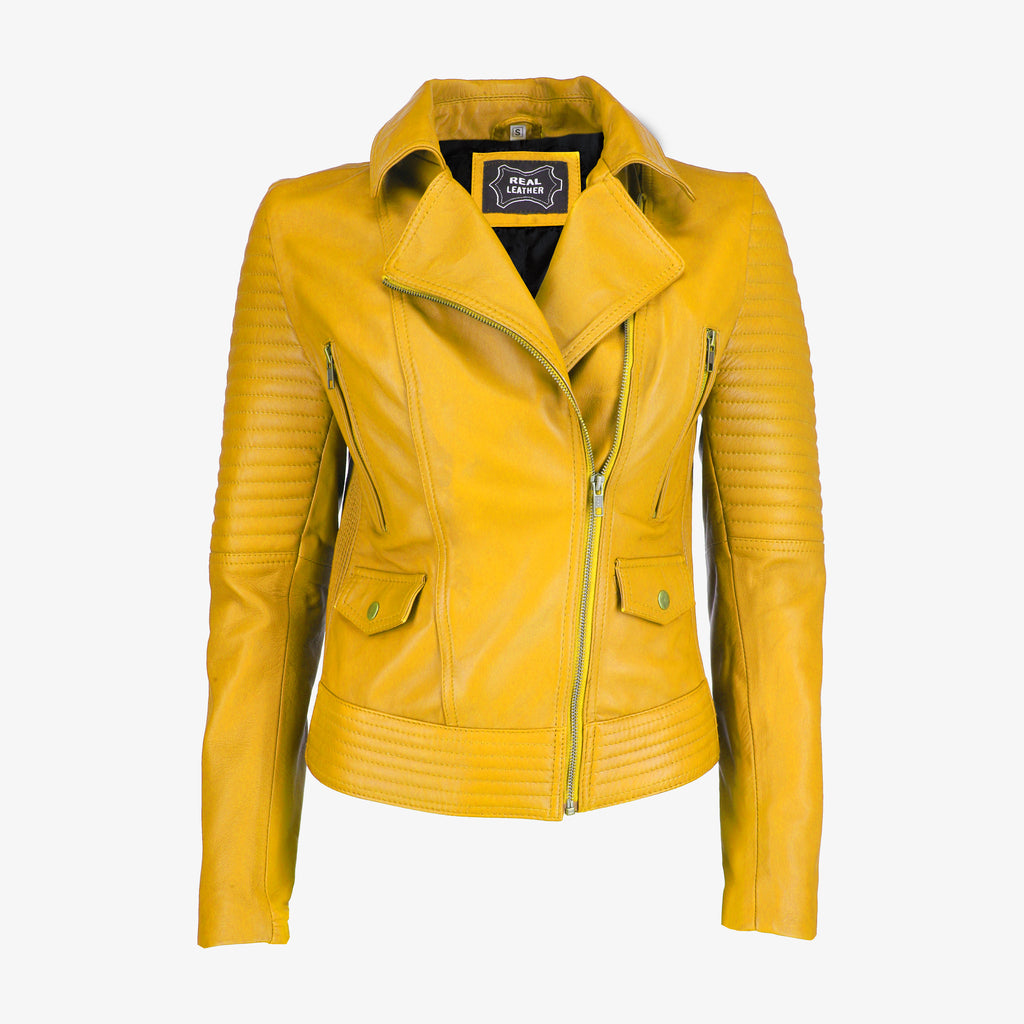 Women’s Black Asymmetrical Leather Jacket