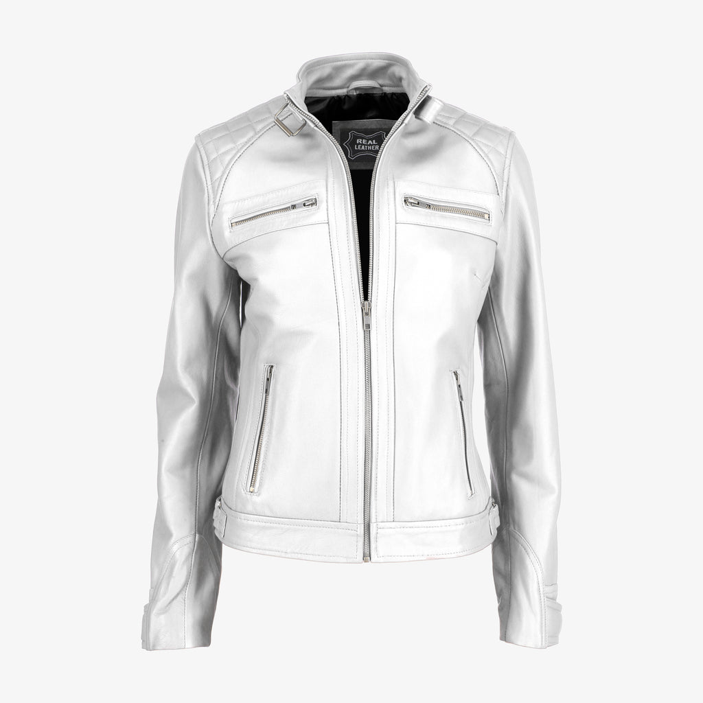 Women Classic Black Leather Jacket